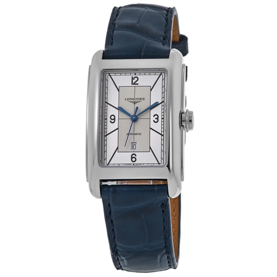 New Longines DolceVita Automatic Silver Dial Leather Men\'s Watch L5.767.4.73.9