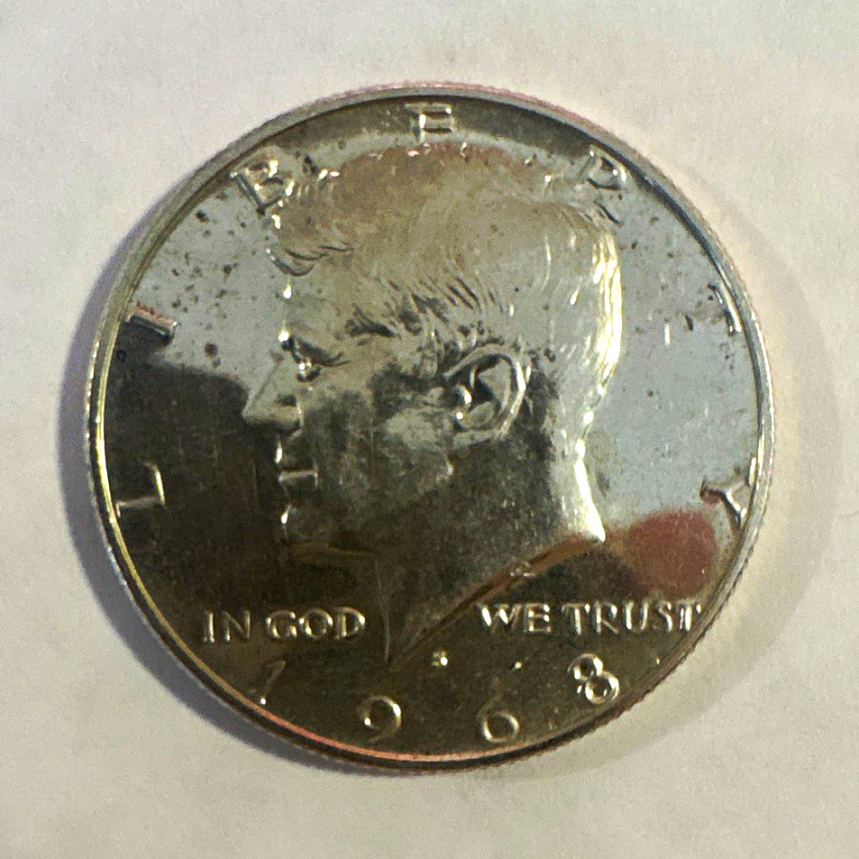 1968-S Kennedy Half Dollar 50C 40% Silver Business Strike KM#200 (A) 1968-S Kennedy Half Dollar 50C 40% Silver Business Strike KM#200 (A)