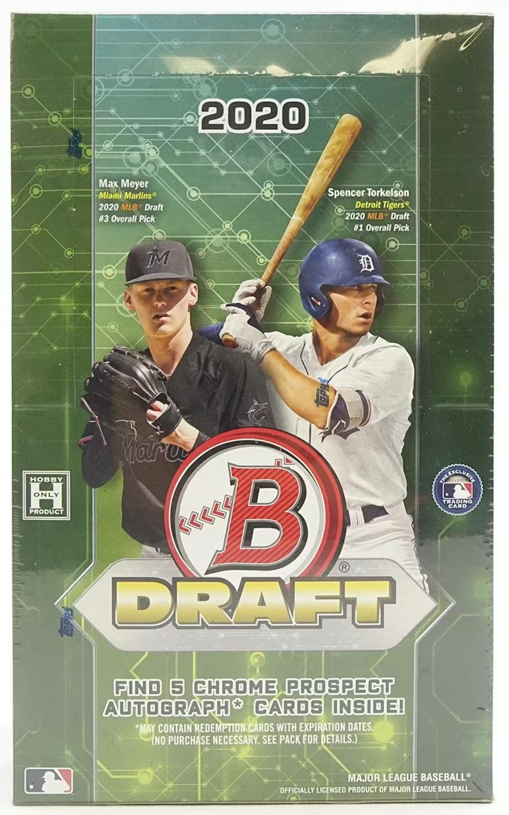 2020 Bowman Draft Super Jumbo Baseball Box HTA Hobby 5 Auto - box  PCA  Free Sh