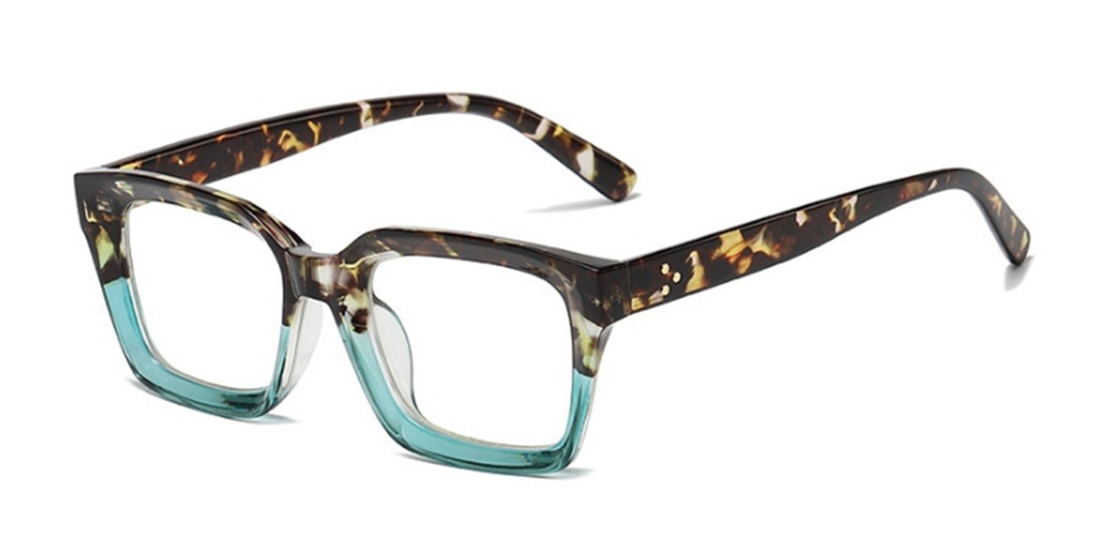 Bifocal Retro Rivet Business Square Leopard Bifocal Reading Glass +1.0~+3.0 Bifocal Retro Rivet Business Square Leopard Bifocal Reading Glass +1.0~+3.0