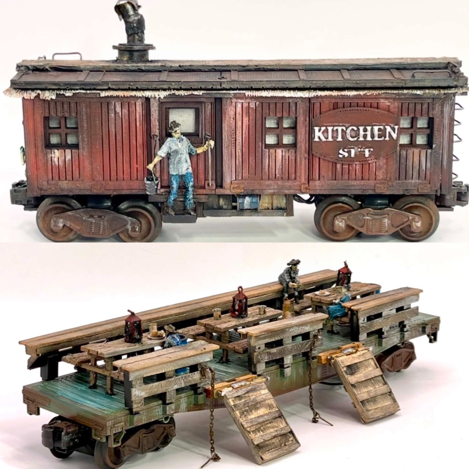 O gauge Hand-crafted, Logging Kitchen & Dinning set, w/ smoke & flicker lighting O gauge Hand-crafted, Logging Kitchen & Dinning set, w/ smoke & flicker lighting
