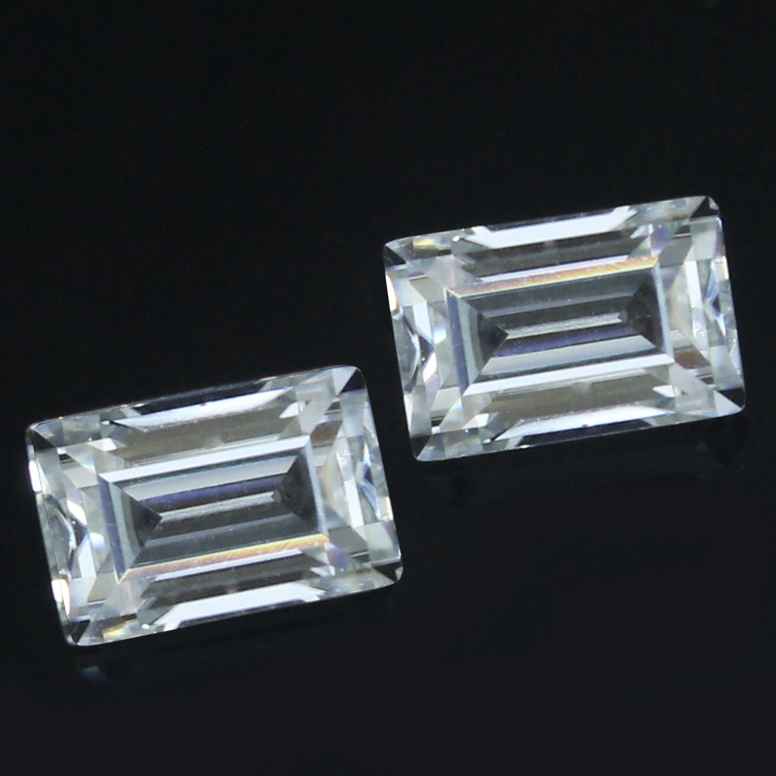1 Ct Natural Certified D Color VVS1 Excellent 3x6 MM Baguette Pair White Diamond 1 Ct Natural Certified D Color VVS1 Excellent 3x6 MM Baguette Pair White Diamond