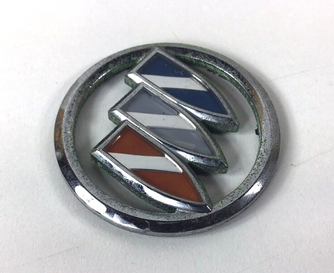 Buick Tri Shield Round Roof Pillar Emblem OEM Chrome Buick Tri Shield Round Roof Pillar Emblem OEM Chrome