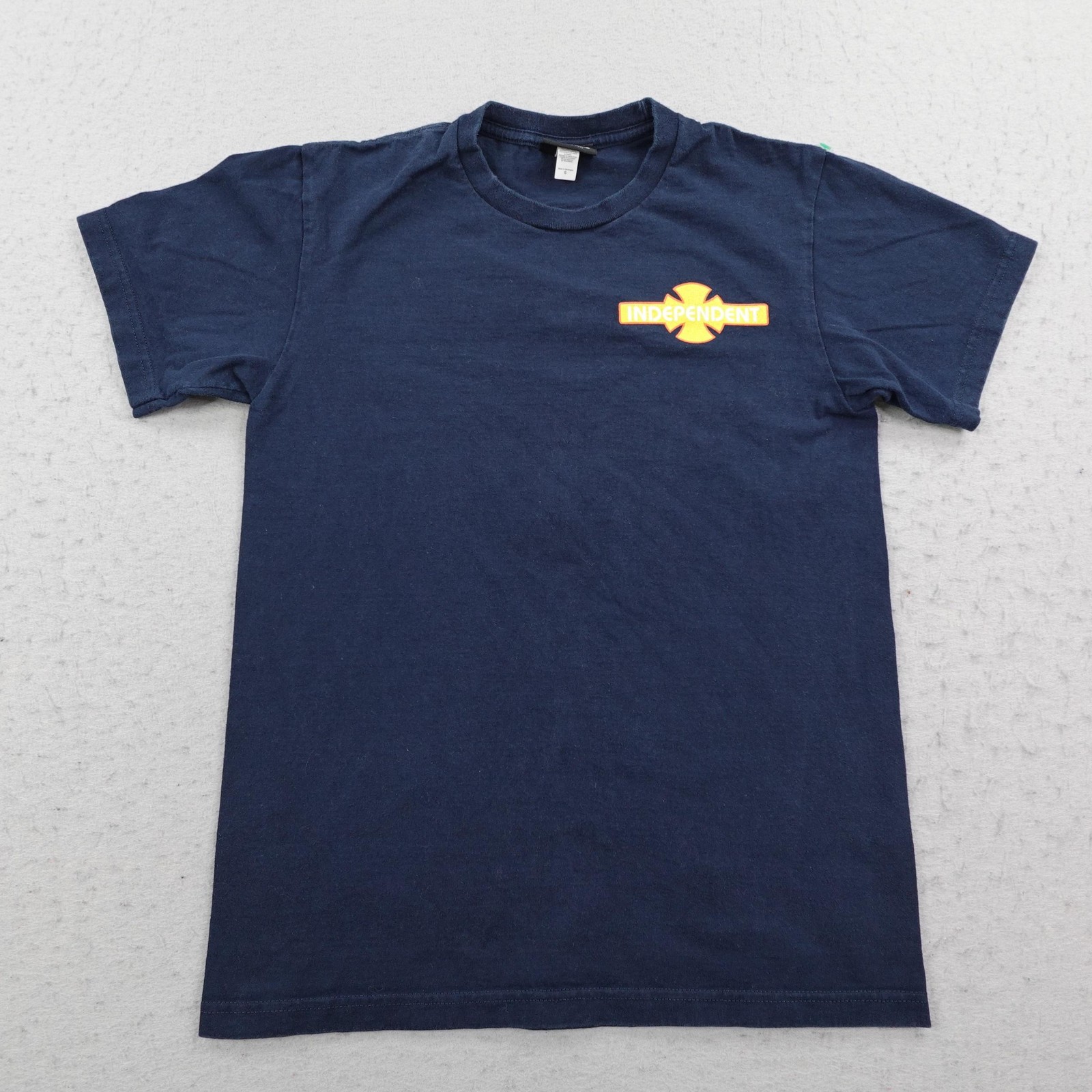 Vintage Independent Trucks Shirt Mens Small Blue Cross Logo Skateboard NHS Tag