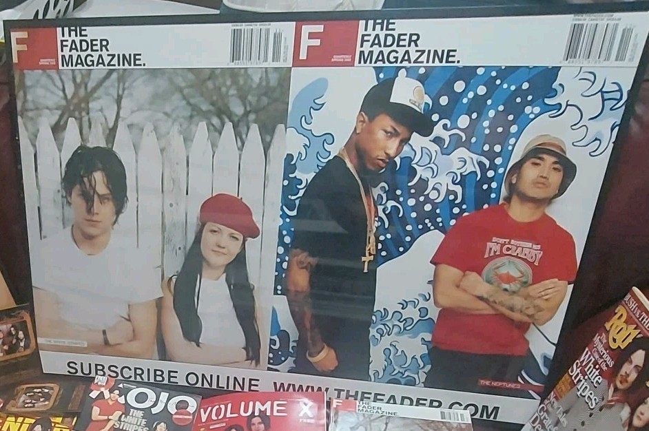 WHITE STRIPES Ultra RARE 2002 Poster Jack & Meg White Neptune's L@@K A Lot More