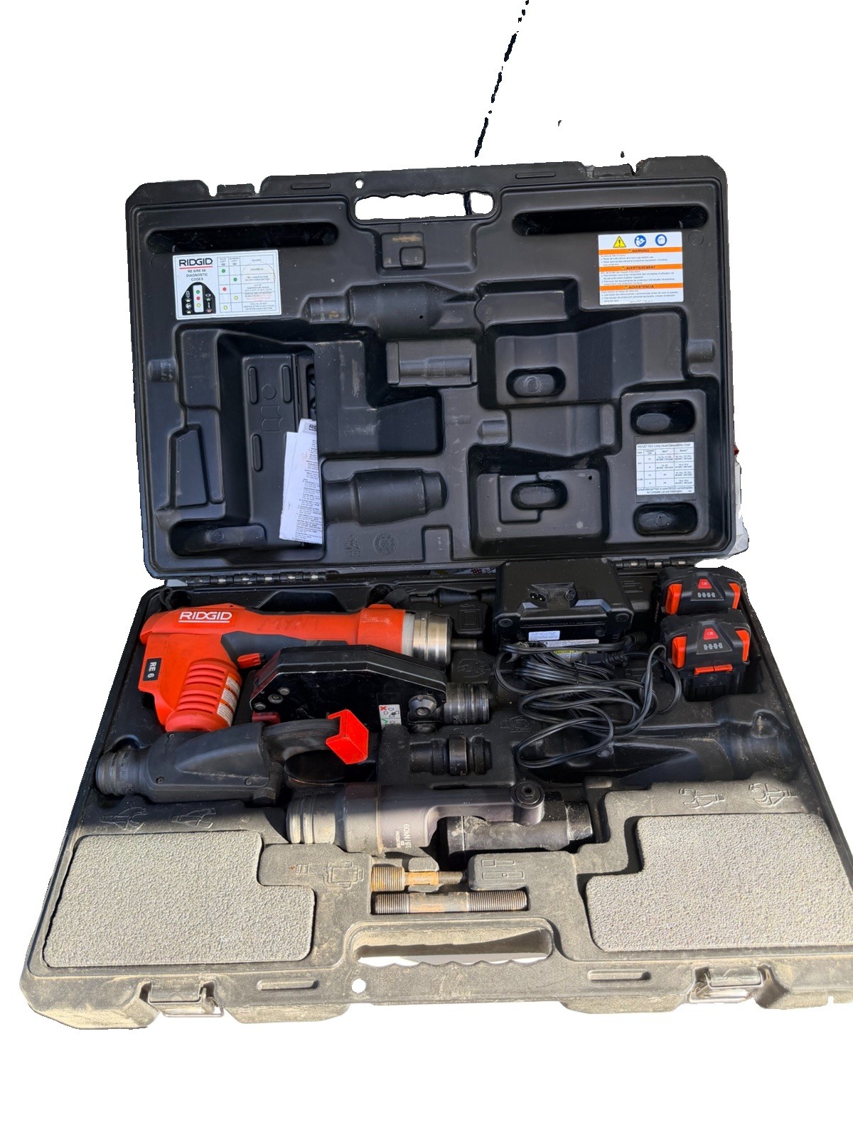 Ridgid RE 6 Electrical Tool Cut, Dieless Crimper and Knockout Punch 