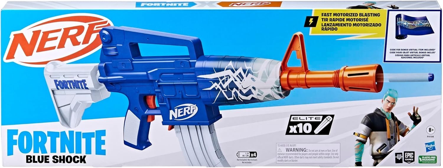 BRAND NEW - NERF FORTNITE Blue Shock - NIB BRAND NEW - NERF FORTNITE Blue Shock - NIB