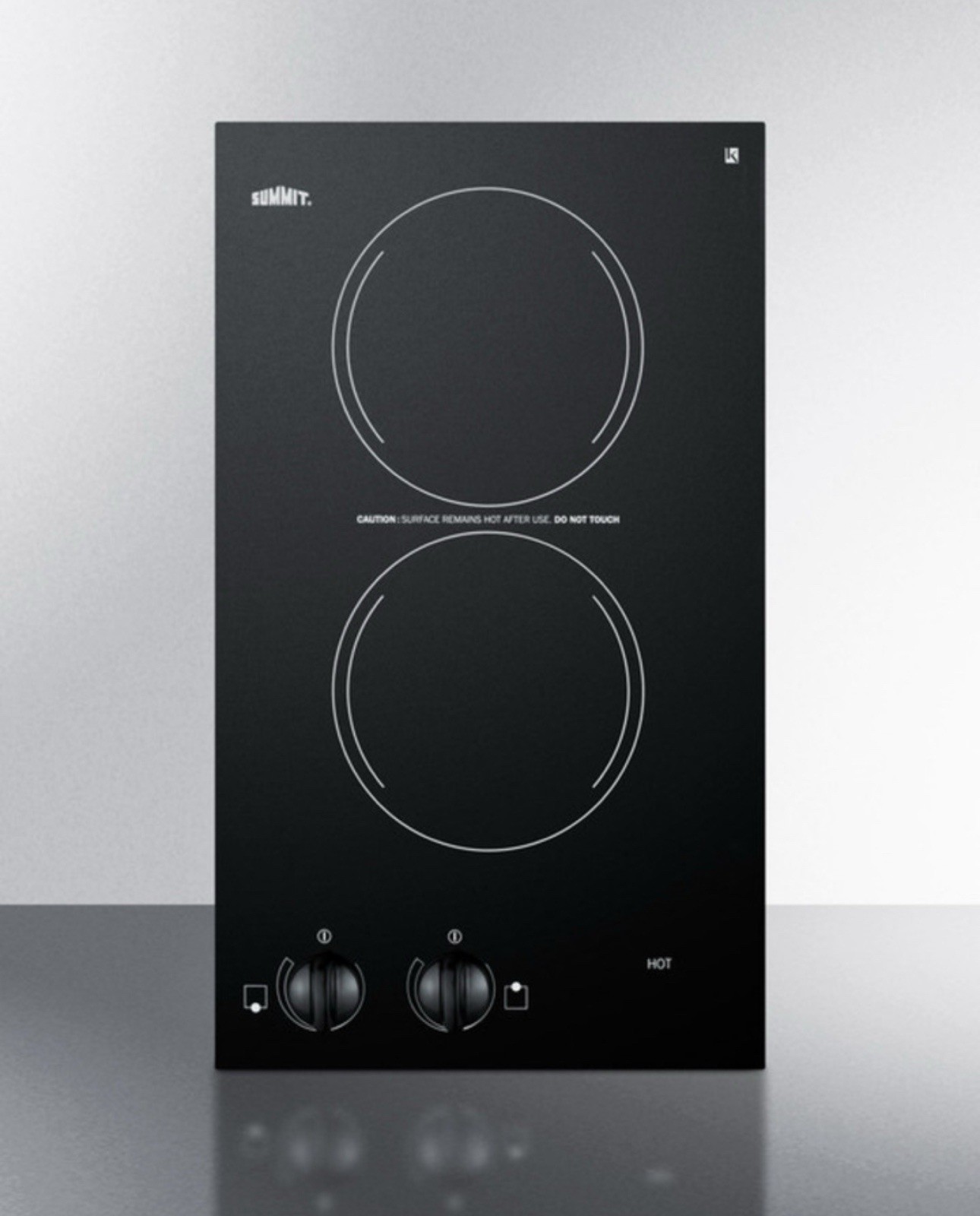 Summit CR2110 Electric 2 Burner Ceramic Cooktop Countertop installation
