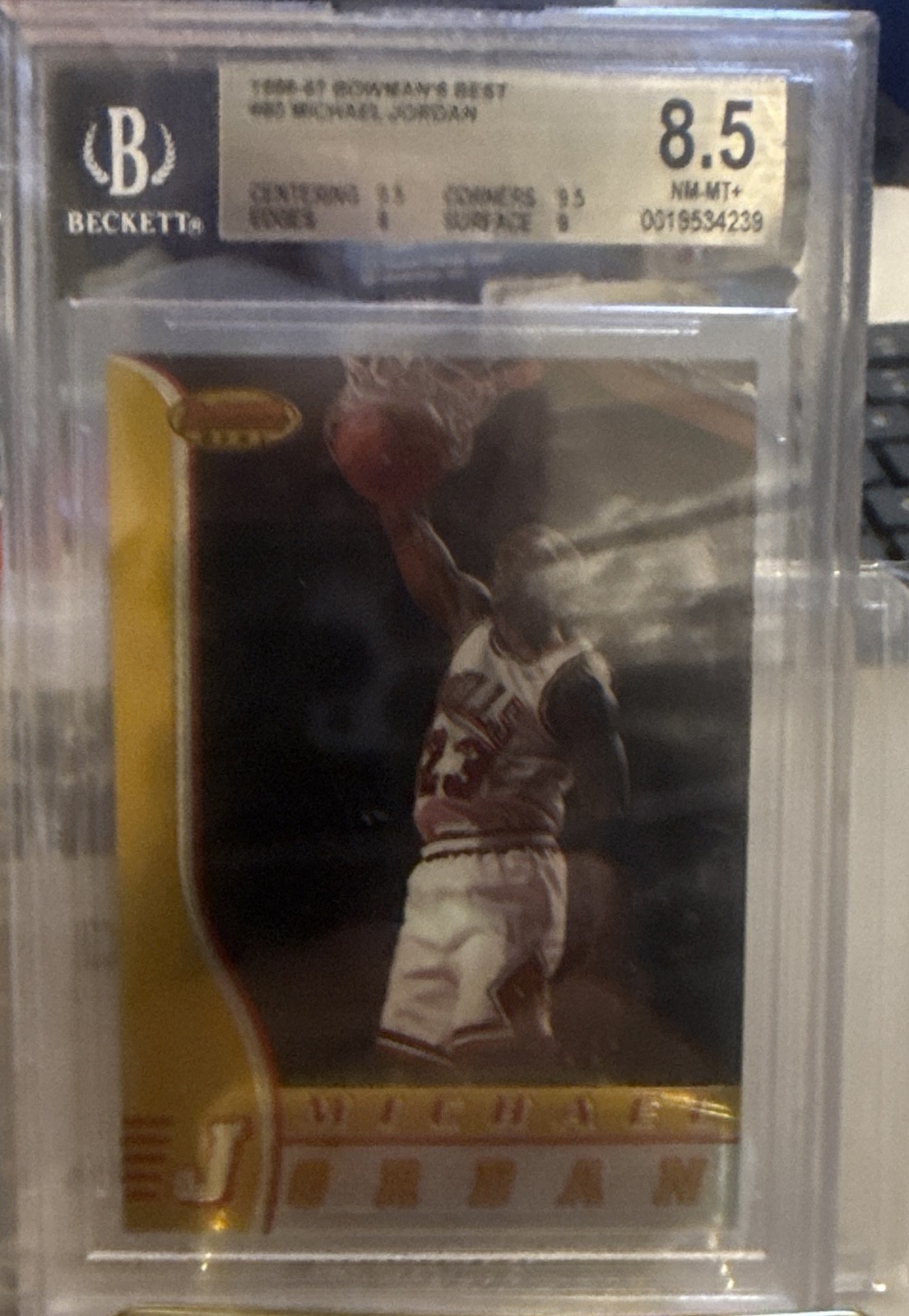 1996-97 Bowman's Best - Michael Jordan #80 BGS 8.5