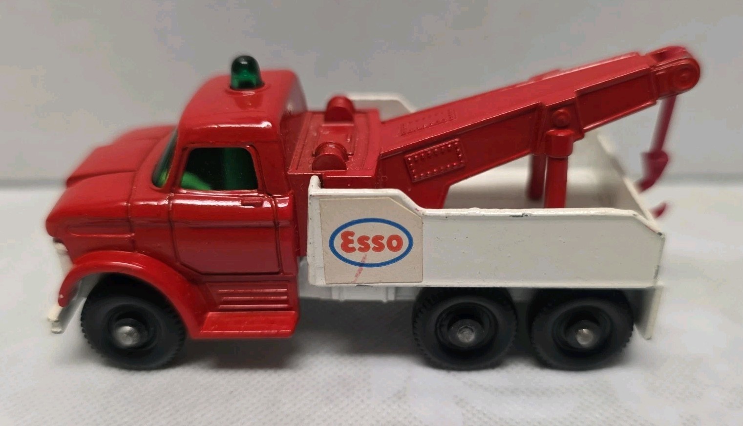 Vintage Matchbox 1-75 Lesney #71 Ford Heavy Wreck Truck Esso Red / White