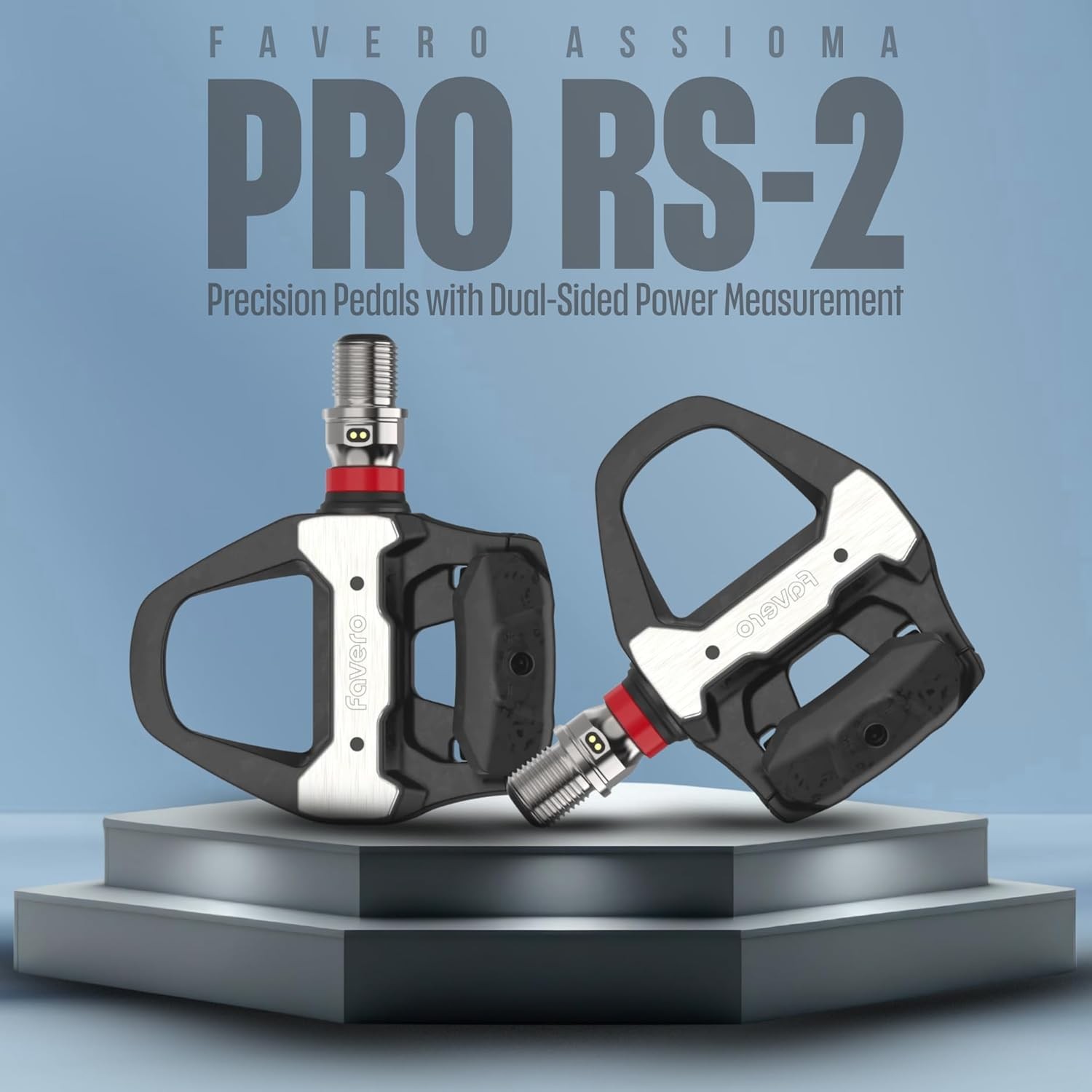 Favero Assioma PRO RS-2 Road Power Meter Pedals Dual-Sided SPD-SL, Open box