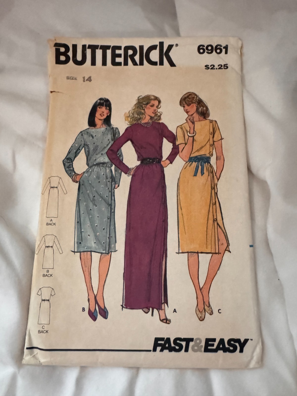 Vintage Butterick Sewing Pattern 6961 Vintage Butterick Sewing Pattern 6961