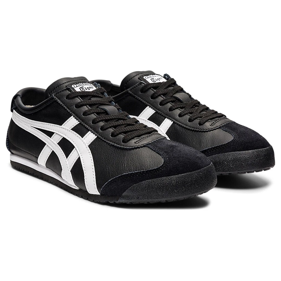  New Authentic Onitsuka Tiger Mexico 66 BLACK WHITE 1183C102-001