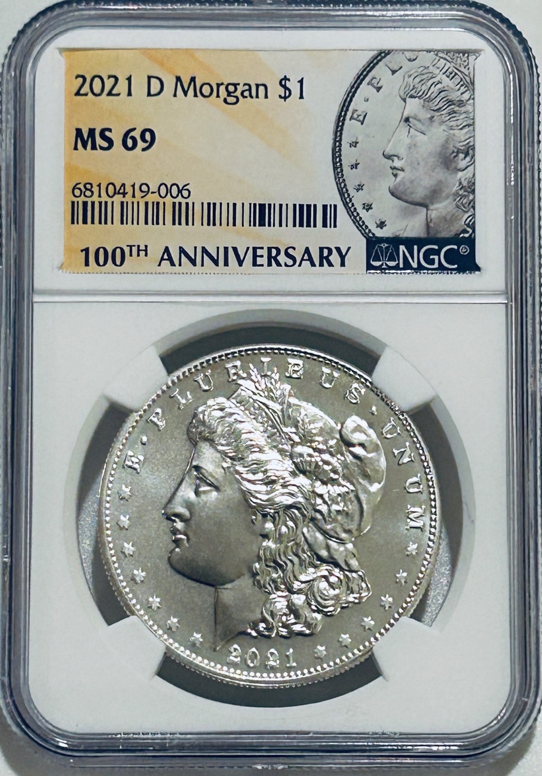 2021 D Morgan Silver Dollar NGC MS69