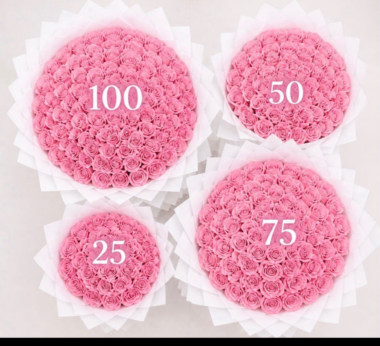 50 Fresh Pink Rose Bouquet Customizable Next Business Shipping From Ca US 50 Fresh Pink Rose Bouquet Customizable Next Business Shipping From Ca US