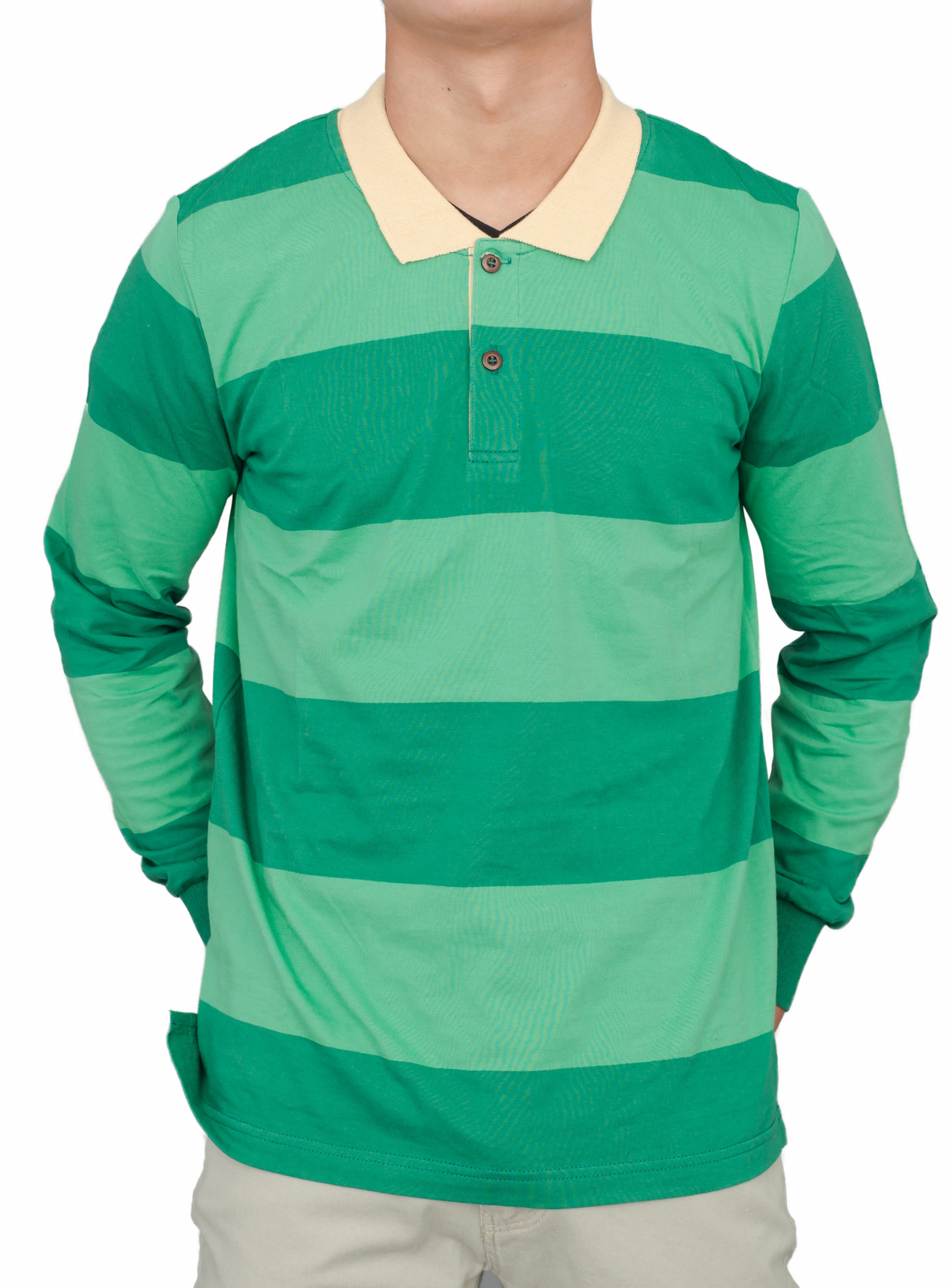 Adult Unisex Halloween Costume Blue Detective Steve Green Striped T-shirt Tee