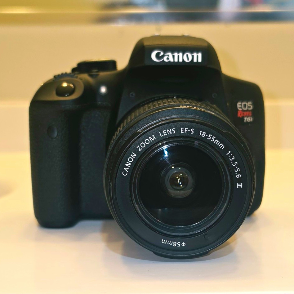 Canon EOS Rebel T6i 24.2MP DSLR w/ EF-S 18-55mm Lens, Battery & Charger Canon EOS Rebel T6i 24.2MP DSLR w/ EF-S 18-55mm Lens, Battery & Charger