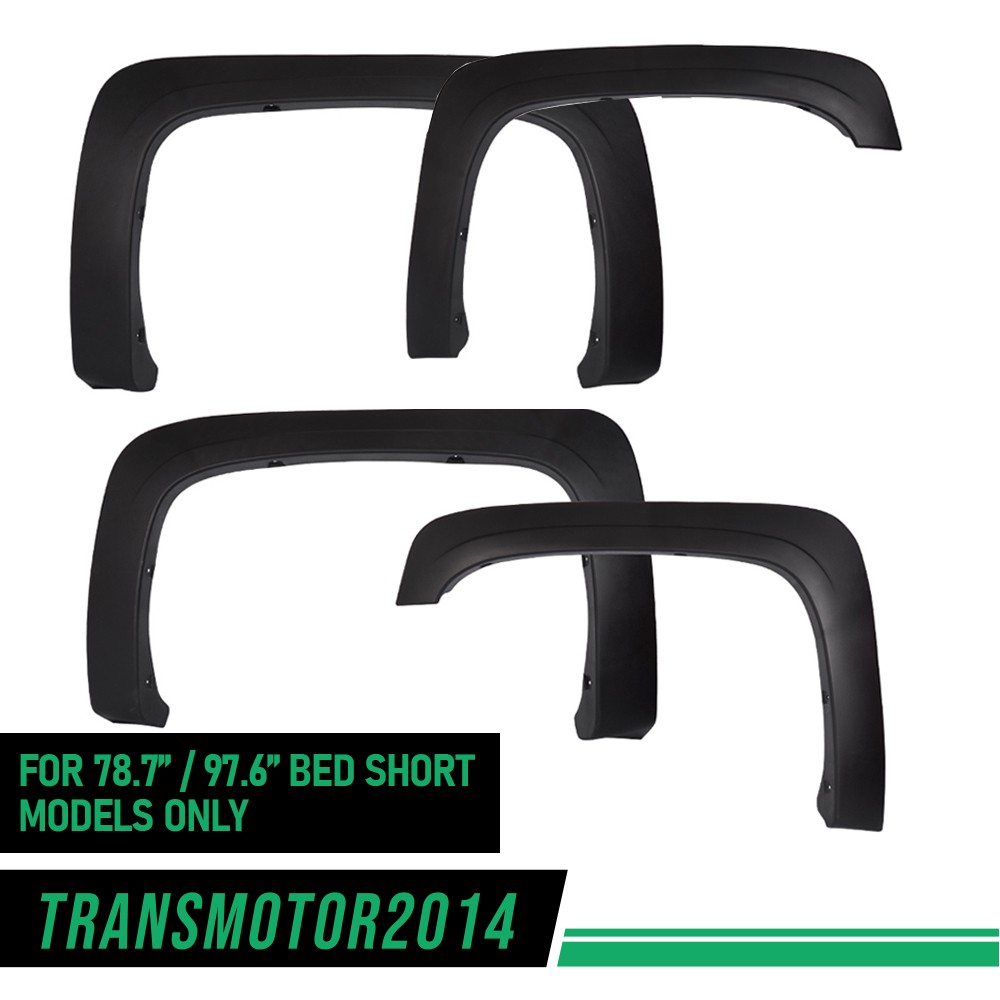 Factory Style Fender Flares Fit For 07-13 Chevy Silverado 1500/2500HD/3500HD Factory Style Fender Flares Fit For 07-13 Chevy Silverado 1500/2500HD/3500HD
