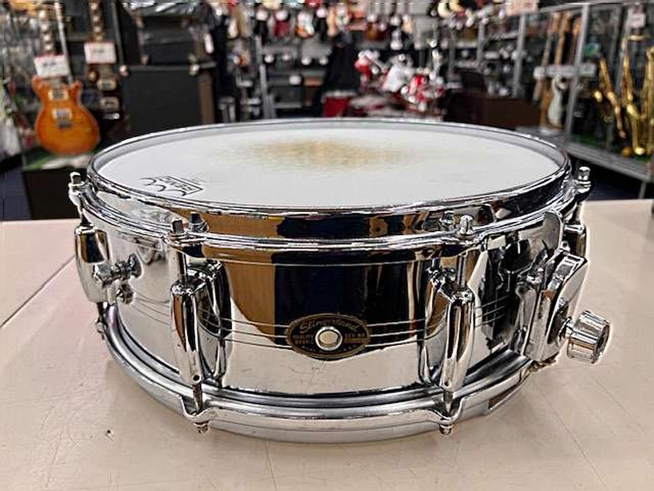 SLINGERLAND Metal Snare 60\'S SOUND KING Drum Authentic Percussion Acoustic