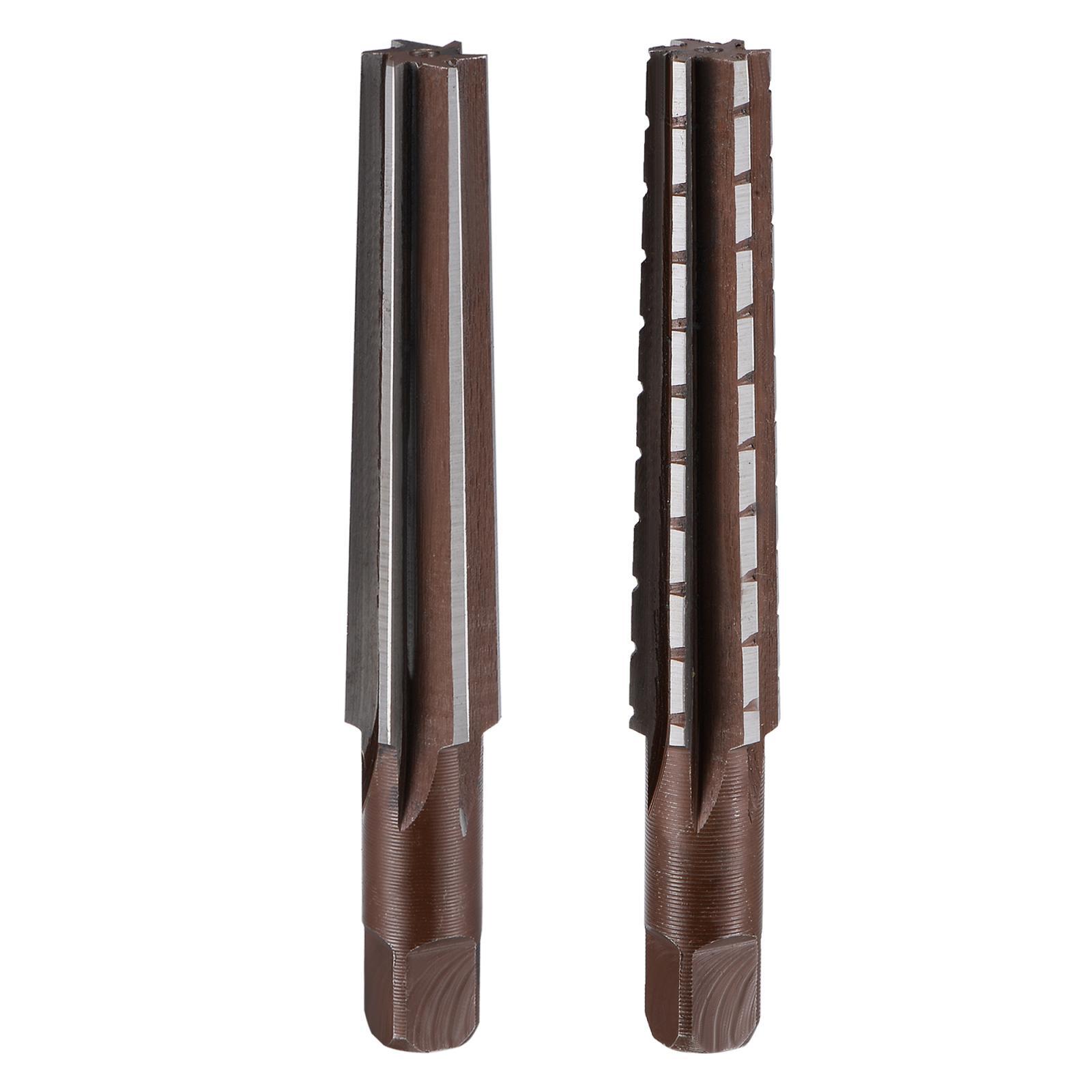 2pcs MT2 Morse Taper Reamer Coarse and Finish Set H8 Alloy Tool Steel 6 Flutes
