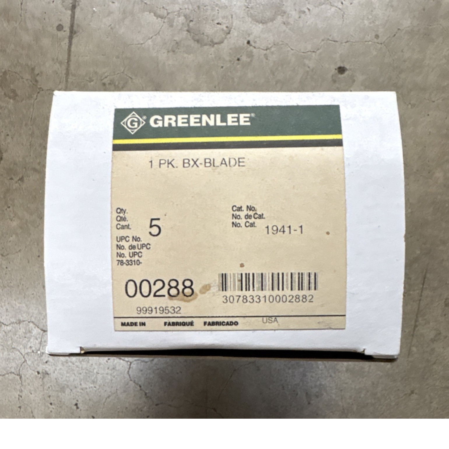 Greenlee Flex Splitter Replacement Blade (PACK OF 5), Model 1941, Cat No. 1941-1 Greenlee Flex Splitter Replacement Blade (PACK OF 5), Model 1941, Cat No. 1941-1