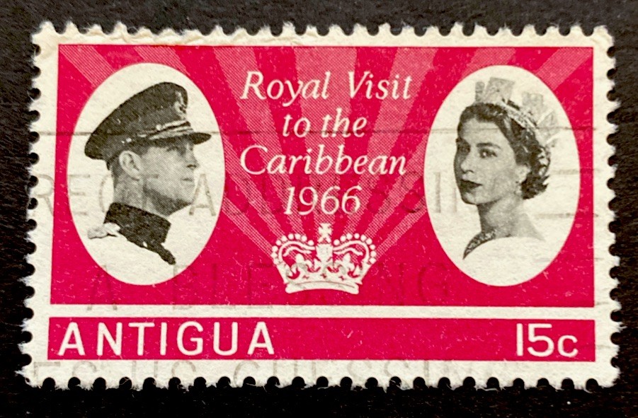 BRITISH ANTIGUA STAMPS # 162 USED HINGED  1966 Royal Visit to the Caribbean
