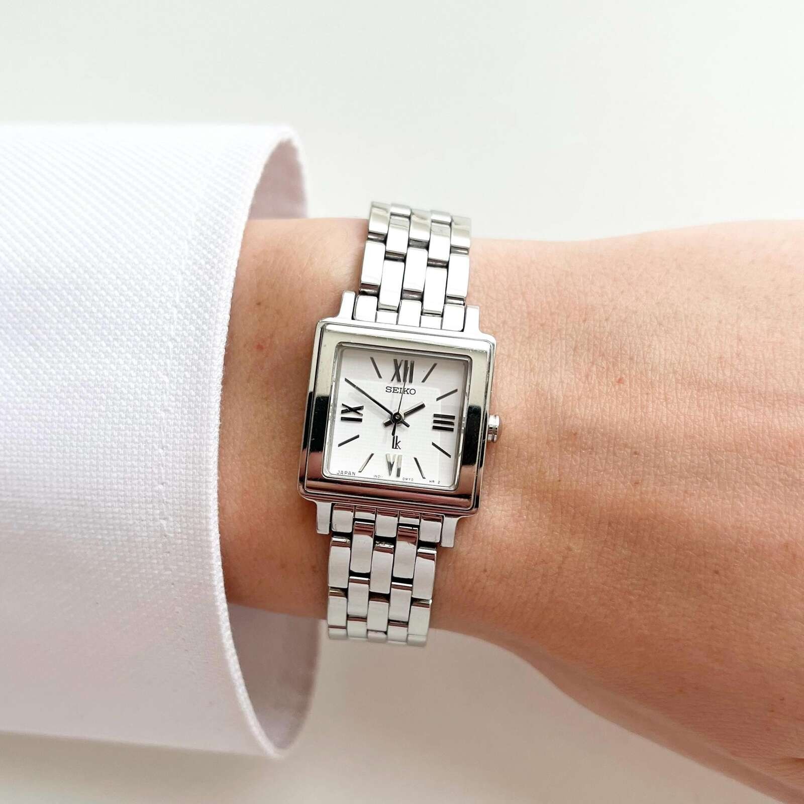 Seiko Square Silver Womens Vintage Watch, Boxed, Gift for Her, 15.5cm