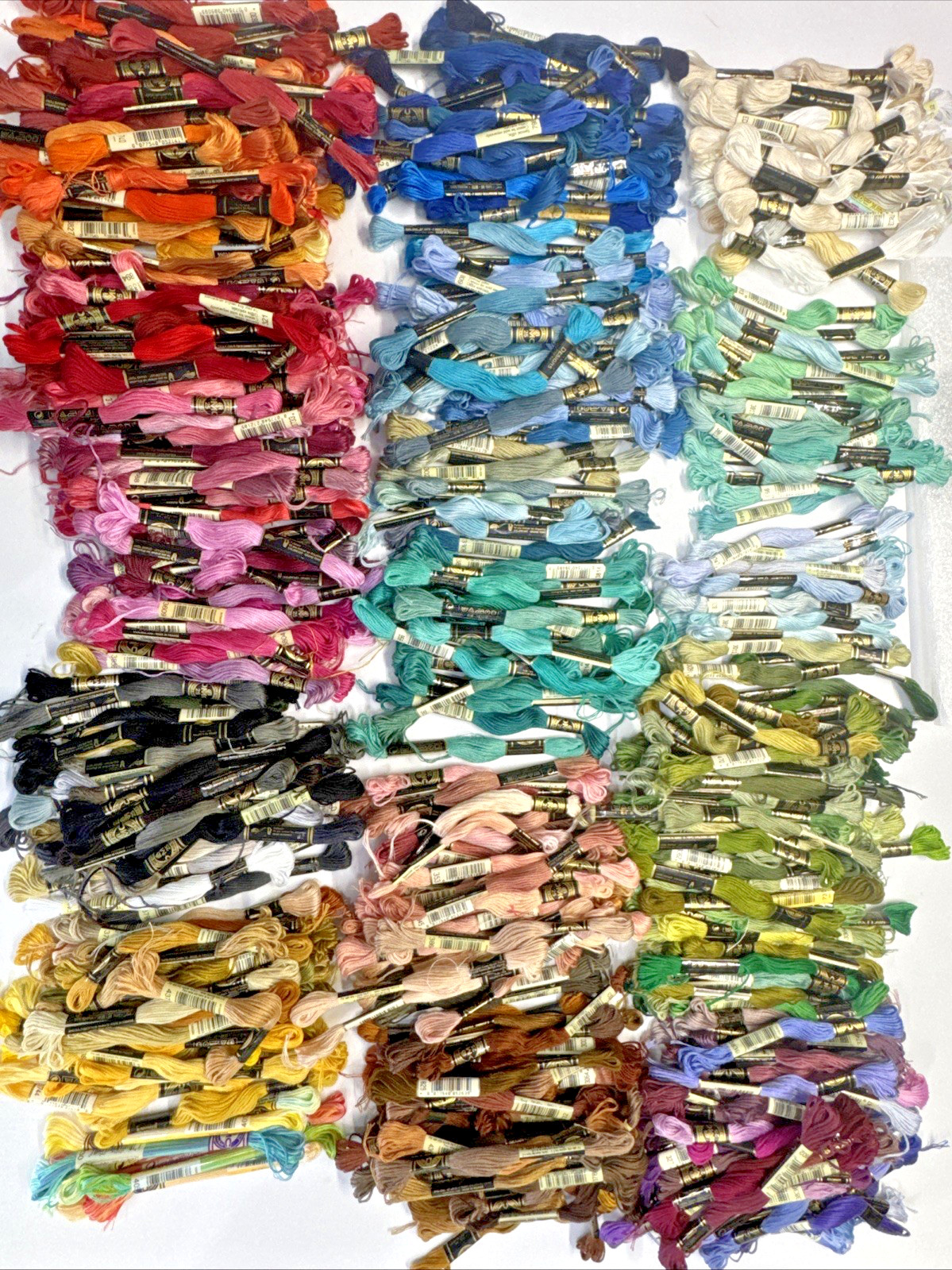 DMC Embroidery Floss Lot of 600+ Skeins Assorted Colors, Case, Cards Mouline DMC Embroidery Floss Lot of 600+ Skeins Assorted Colors, Case, Cards Mouline
