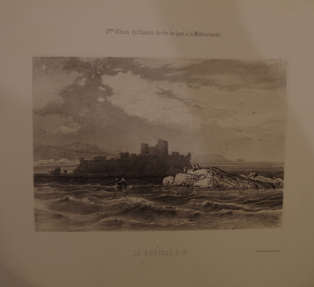 MARSEILLE ENGRAVING 19TH CENTURY LE CHATEAU D\'IF