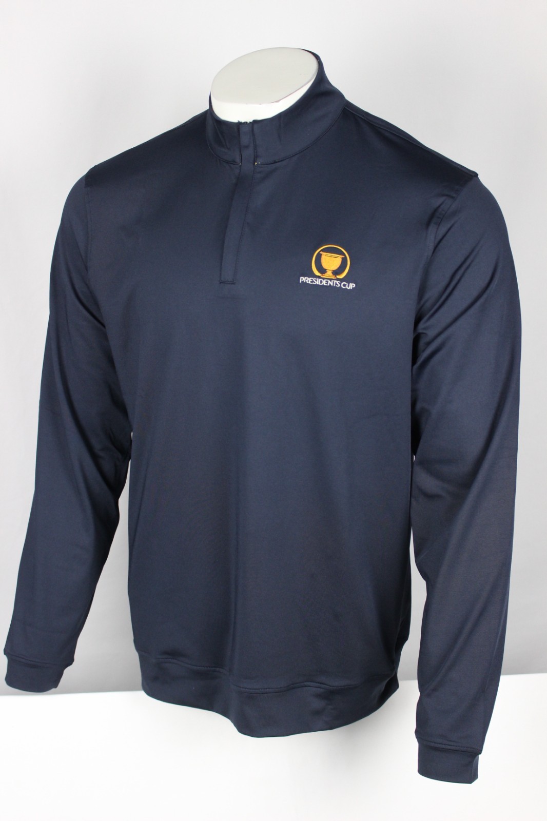 Barstool Sports Men\'s Presidents Cup Golf 1/4 Zip Pullover Royal Montreal Large
