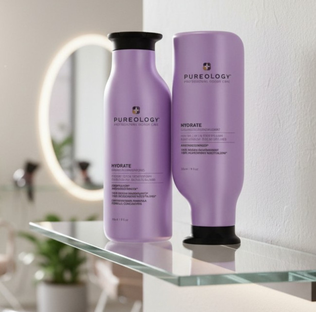 (2x) Pureology Hydrate Shampoo & Conditioner Duo 9 oz ea.