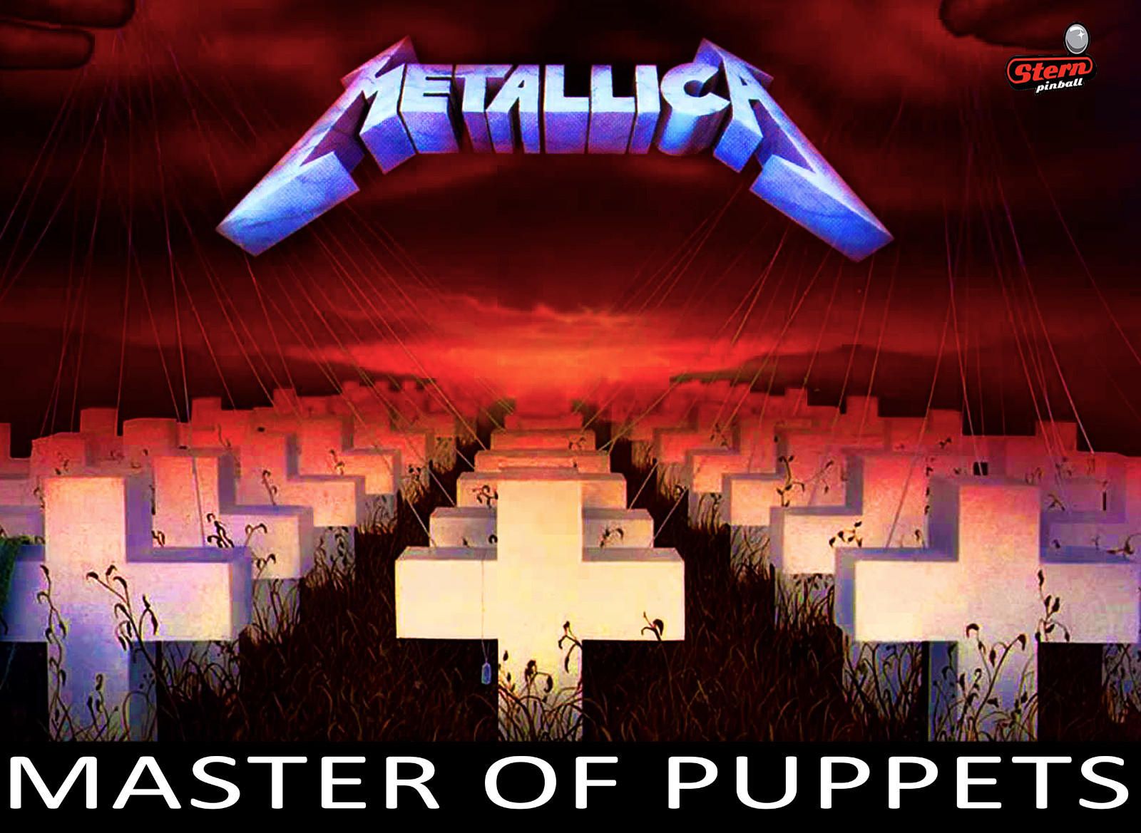 METALLICA Pinball Alternate Translite (MASTER OF PUPPETS Limited ) METALLICA Pinball Alternate Translite (MASTER OF PUPPETS Limited )
