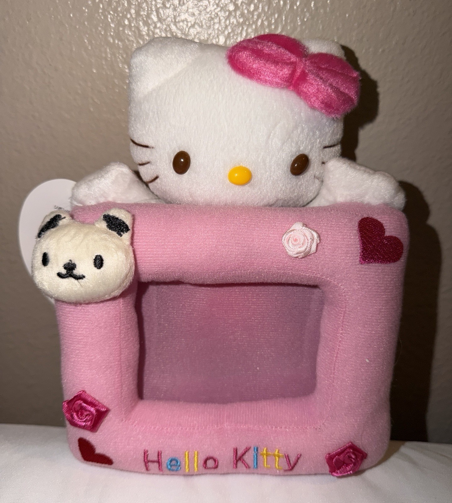 NWT RARE Vintage 2005 Sanrio Vivitix-Style Hello Kitty Plush Photo Frame Holder NWT RARE Vintage 2005 Sanrio Vivitix-Style Hello Kitty Plush Photo Frame Holder