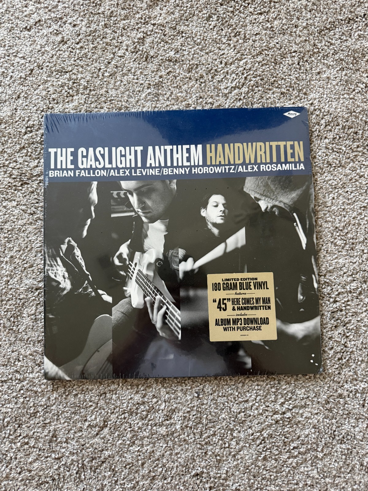 NEW ORIGINAL PLASTIC The Gaslight Anthem Handwritten Limited Edition Blue Vinyl NEW ORIGINAL PLASTIC The Gaslight Anthem Handwritten Limited Edition Blue Vinyl