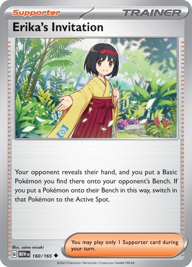 NM - Erika's InvitationMEW - 160/165 SV: Scarlet & Violet 151