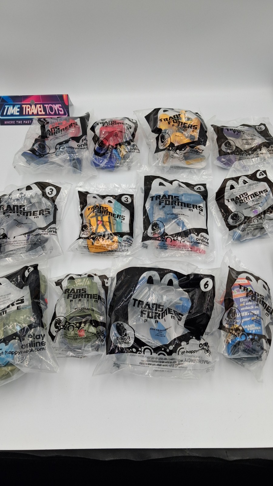McDonald's Happy Meal Transformers Prime Toys Complete Set  LOT OF 12 (2012) T5