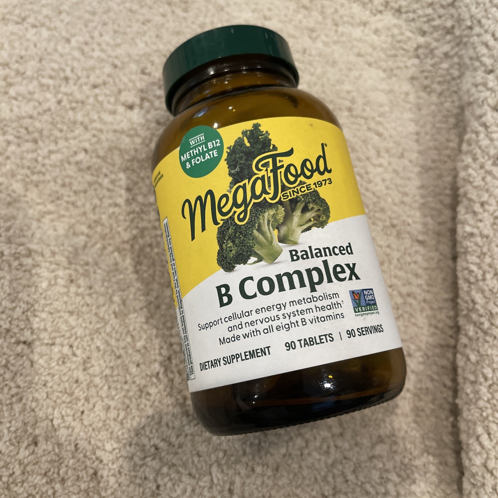MegaFood Balanced B Complex 90 Tablets Dairy-Free, Gluten-Free, Vegan. Exp 1/28 MegaFood Balanced B Complex 90 Tablets Dairy-Free, Gluten-Free, Vegan. Exp 1/28