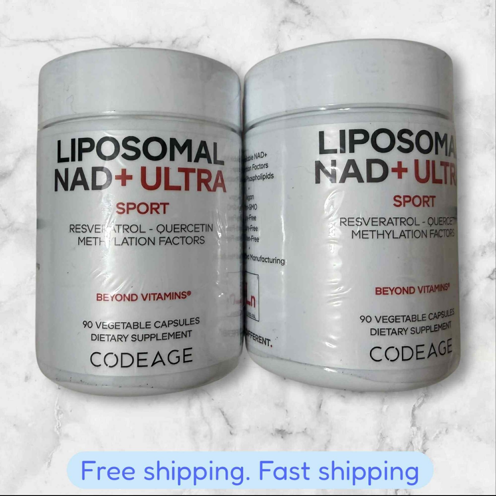 FOR 2 Sport Liposomal NAD+ ULTRA 90 Vegetable Capsules EXP10/2026+ NEW SHIP