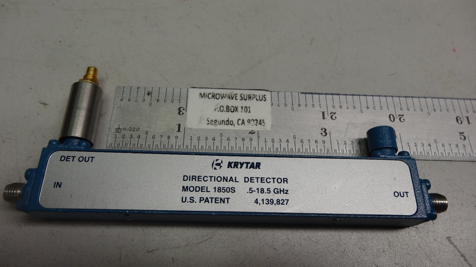 Krytar 1850S 0.5- 18.5 GHz  SMA-SMC Directional Detector (4 available)