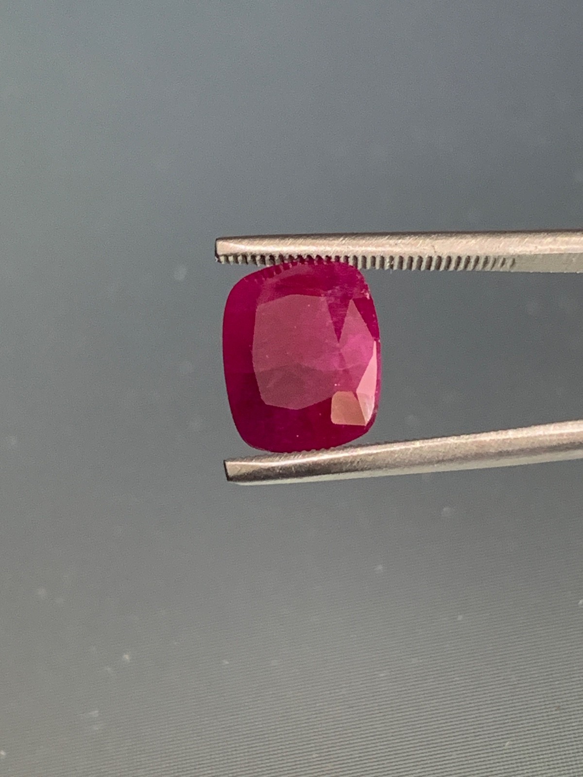 Ruby 2.35 CT Natural cut Afghan Cushion shape Loose gemstone from Afghanistan.