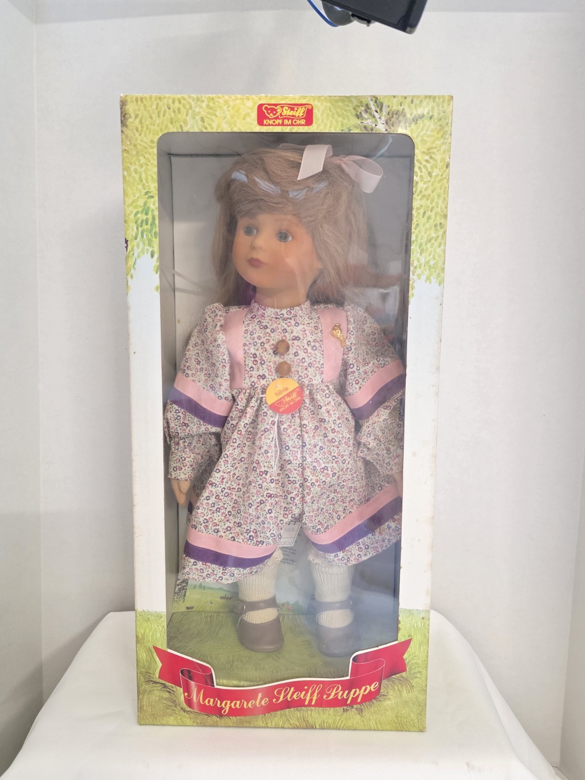 RARE Margarete Steiff Puppe Artist SILVIA Germany 7/87 Bought 1988
