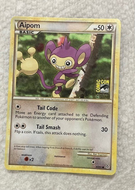 Pokemon Aipom San Diego Comic Con SDCC Promo 43/95 TCG 2010 Exclusive