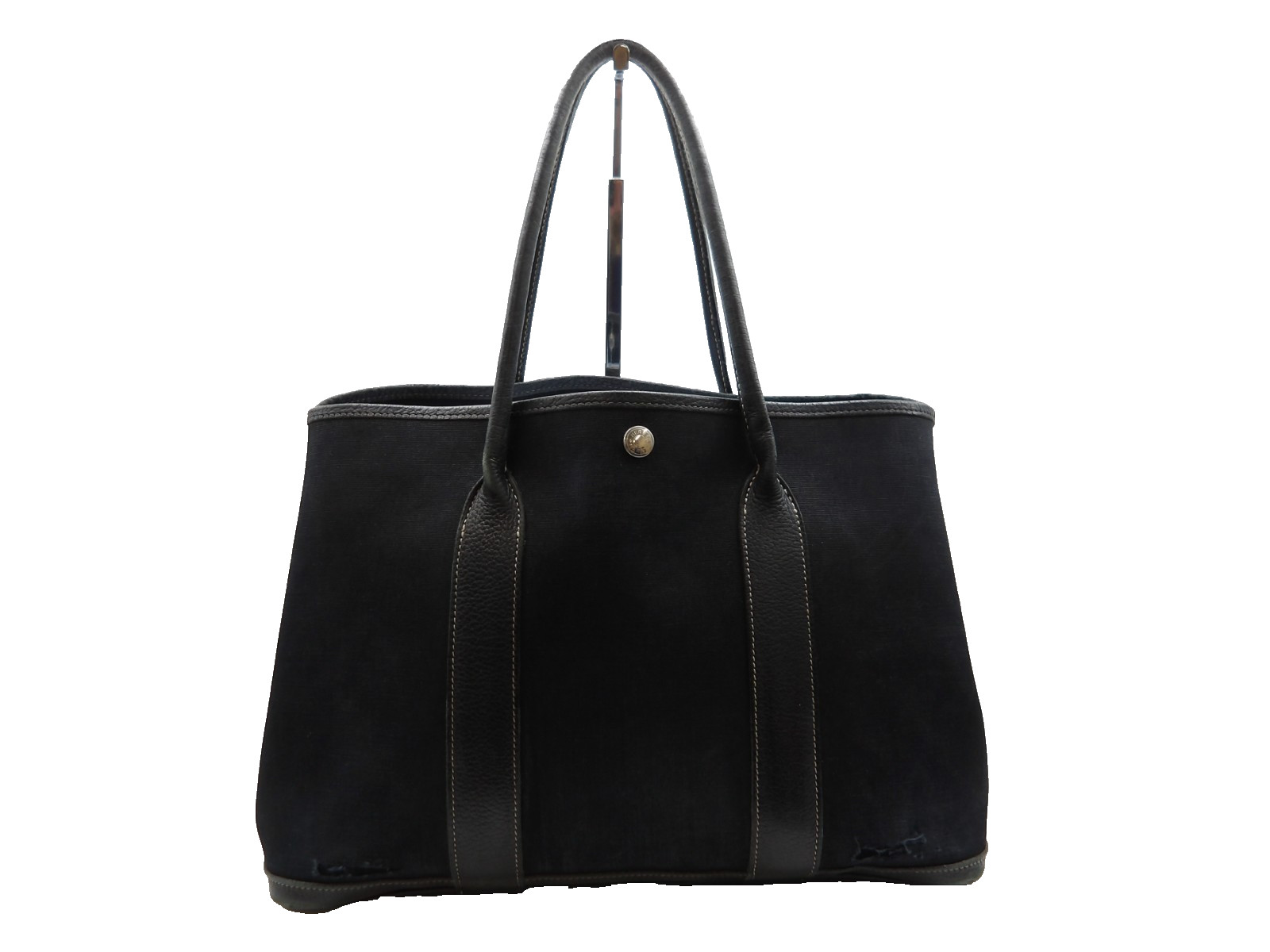 Auth LQ1 Hermes Garden Party PM Tote Bag Engraved □G Toile Officier from Japan