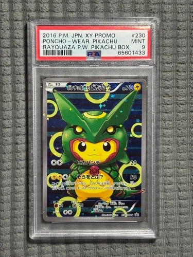 2016 POKEMON JAPANESE XY PROMO #230 PONCHO-WEARING PIKACHU PSA