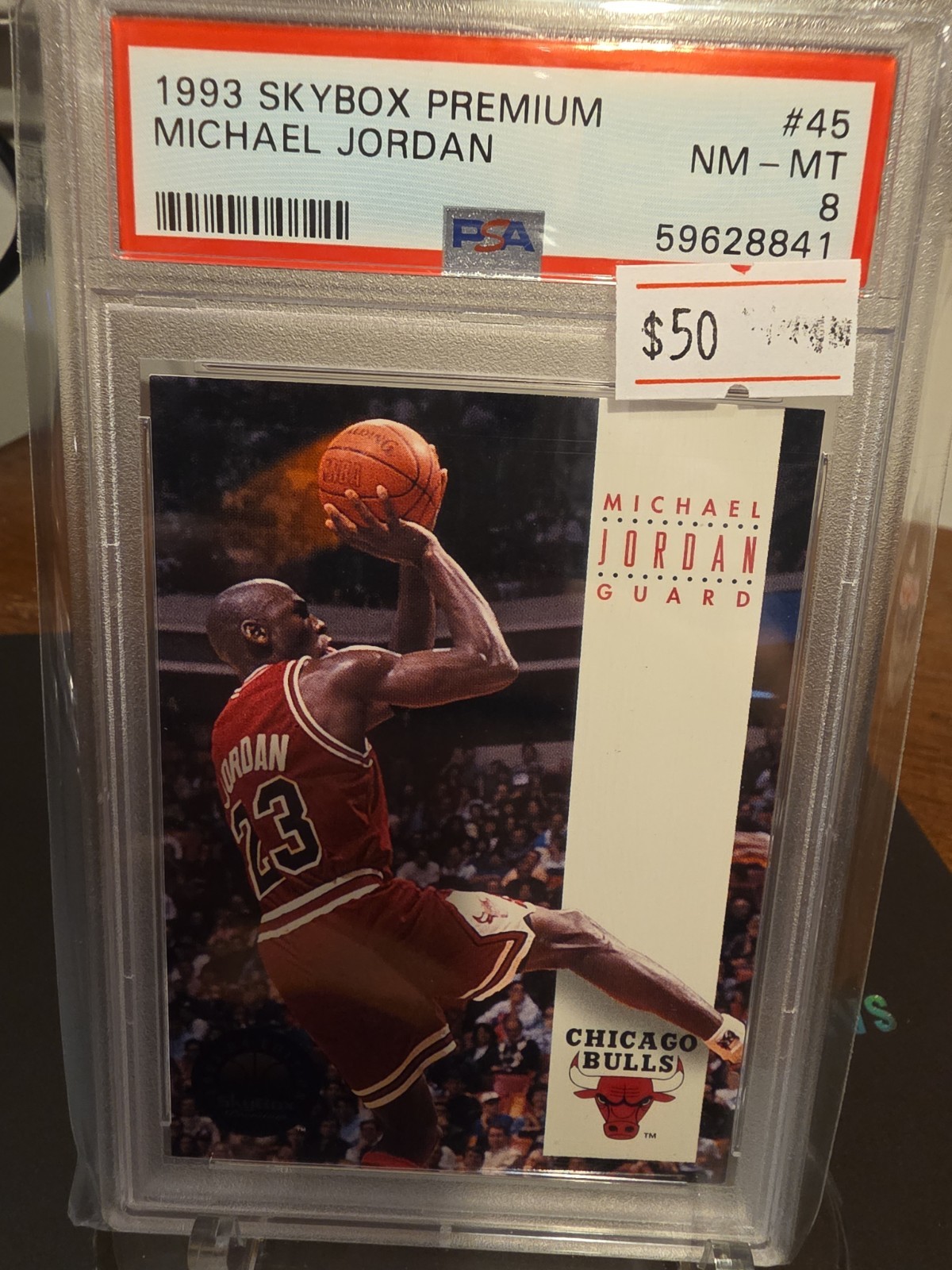 1993 Skybox Premium #45 Michael Jordan PSA 9 Bulls, NBA Basketball