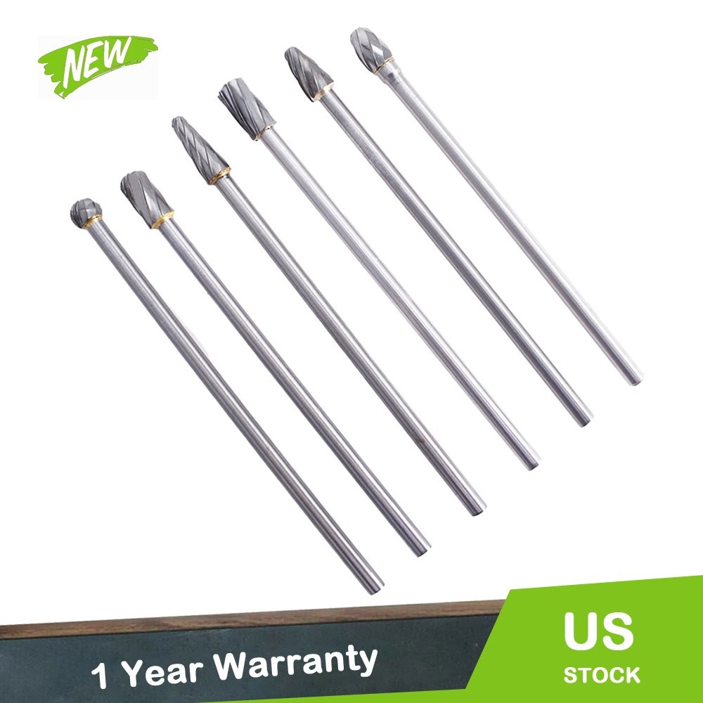 6pcs 10mm Rotary Aluminum Cut Burr 6mm 1/4\