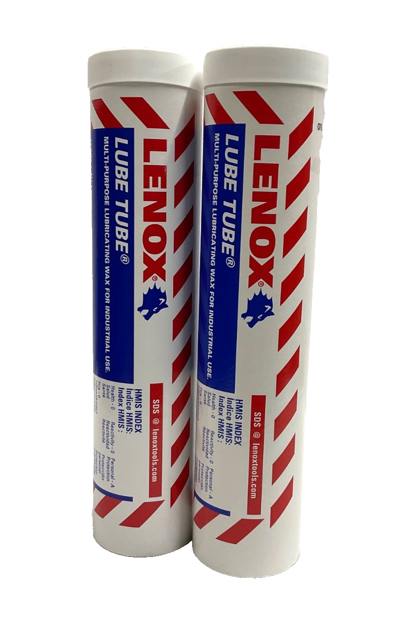 (2 PACK Lenox 68020 Lube Tube Multi Purpose Lubricant Stick 14.5 oz