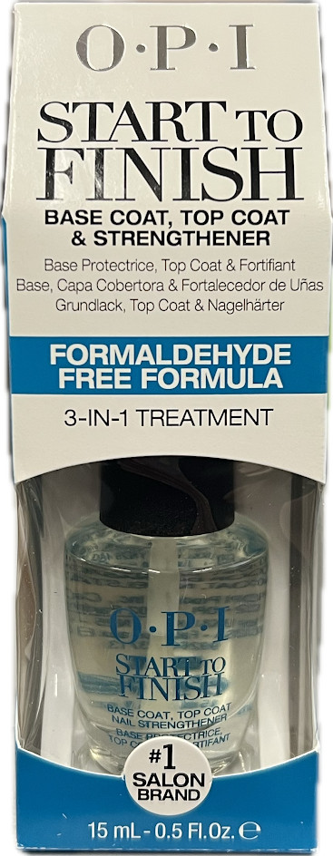 OPI Start to Finish Nail Strengthener Formaldehyde Free  0.5 fl.oz /15ml