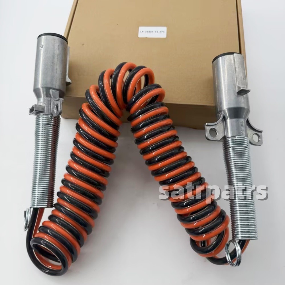 New 15 ft Dual Pole Coiled Electric Cable w/ 2 x 12\