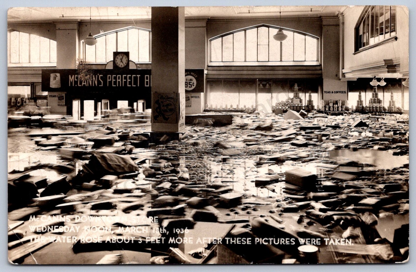 K30/ Pittsburgh Pennsylvania RPPC Postcard c1936 Flood Disaster McCanns 89 K30/ Pittsburgh Pennsylvania RPPC Postcard c1936 Flood Disaster McCanns 89
